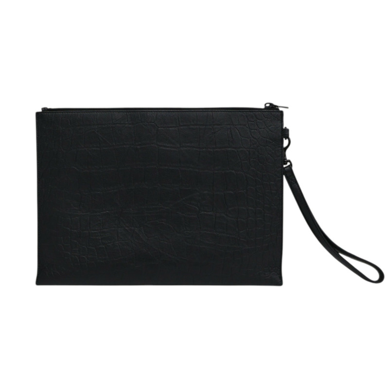 黑色 牛皮 ipad Holder 手提包【SAINT LAURENT YSL 聖羅蘭 】 667686-1