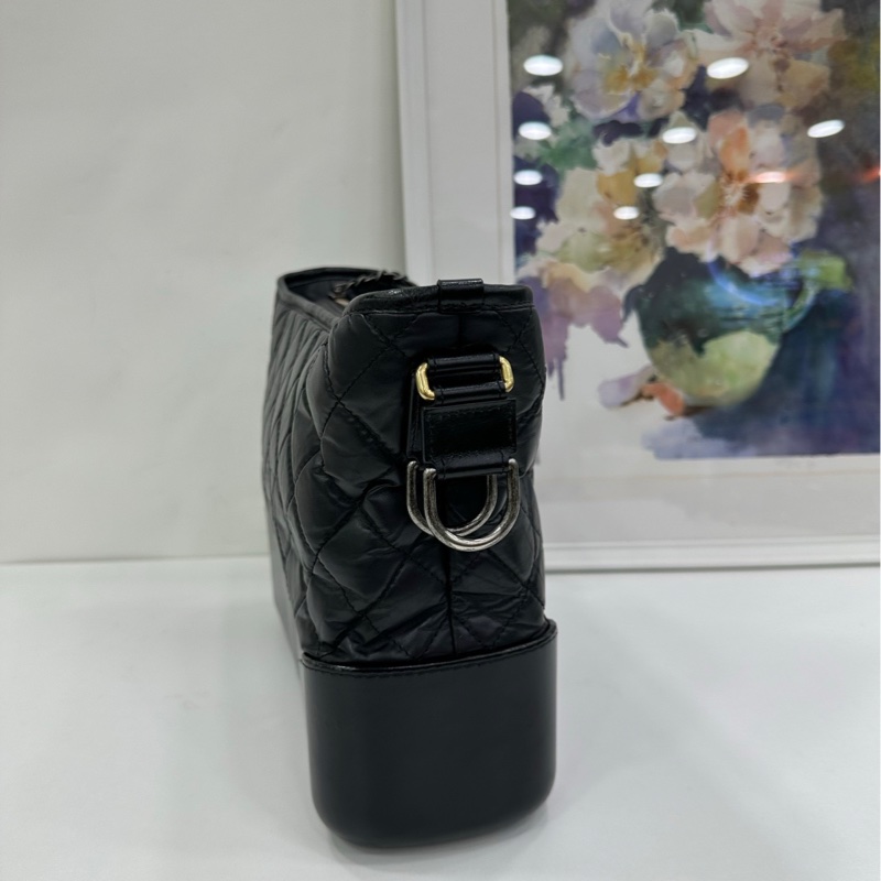 Chanel 香奈兒 黑色 流浪包 中號 23開 有購證-4