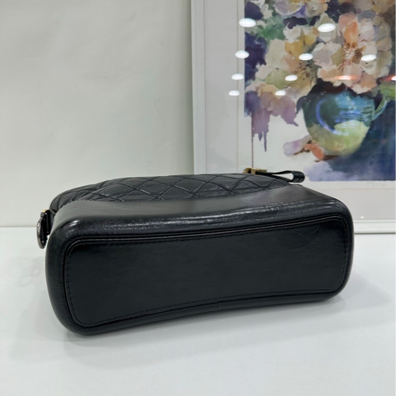 Chanel 香奈兒 黑色 流浪包 中號 23開 有購證-5