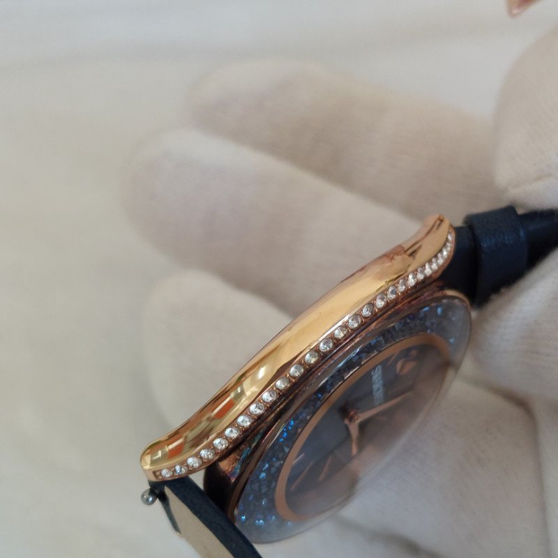Swarovski 施華洛世奇 Crystalline Aura 璀璨光環時尚腕錶玫瑰金x藍（石英錶）~二手-42