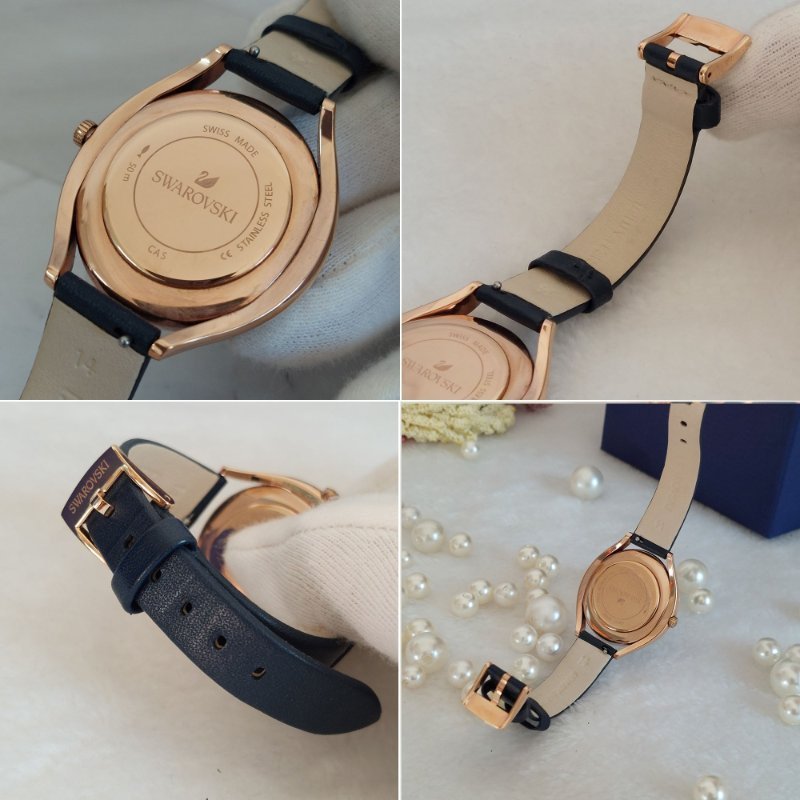 Swarovski 施華洛世奇 Crystalline Aura 璀璨光環時尚腕錶玫瑰金x藍（石英錶）~二手-71