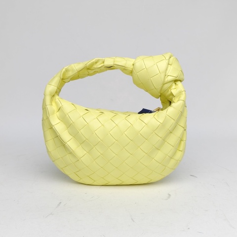BOTTEGA VENETA JodieMini28手提黃色羊皮肩背包