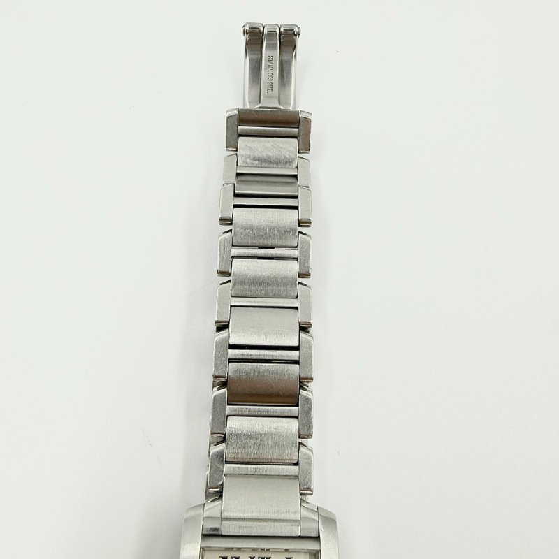 CARTIER - 方形鋼帶Tank Française石英錶 ╻小號-12