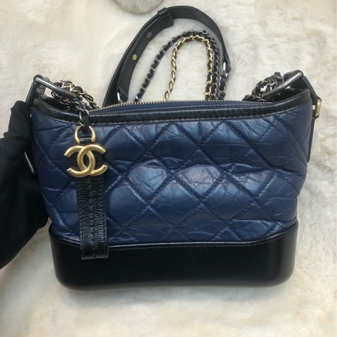 Chanel 流浪藍黑拼色 XC259