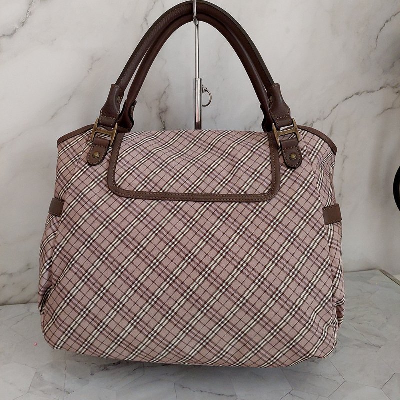 BURBERRY 博柏利 藍標 雙提把/手提/單肩背包~二手-1