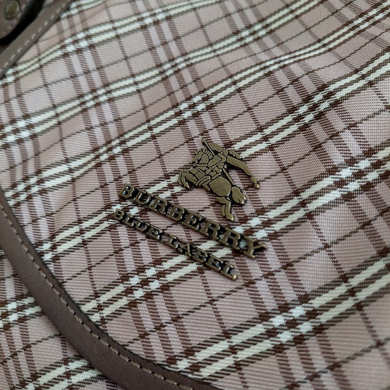 BURBERRY 博柏利 藍標 雙提把/手提/單肩背包~二手-4