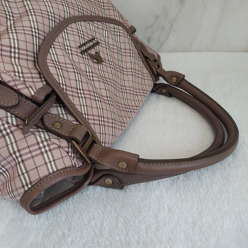 BURBERRY 博柏利 藍標 雙提把/手提/單肩背包~二手-12