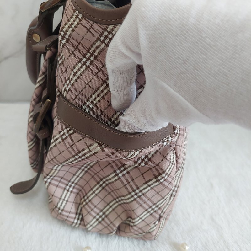 BURBERRY 博柏利 藍標 雙提把/手提/單肩背包~二手-37