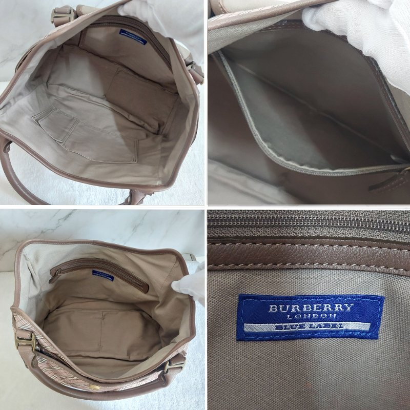 BURBERRY 博柏利 藍標 雙提把/手提/單肩背包~二手-45
