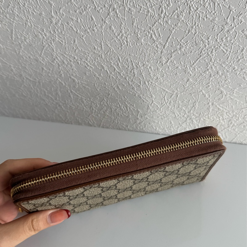 Gucci 咖pvc1955ㄇ拉長夾 好看😍😍-3