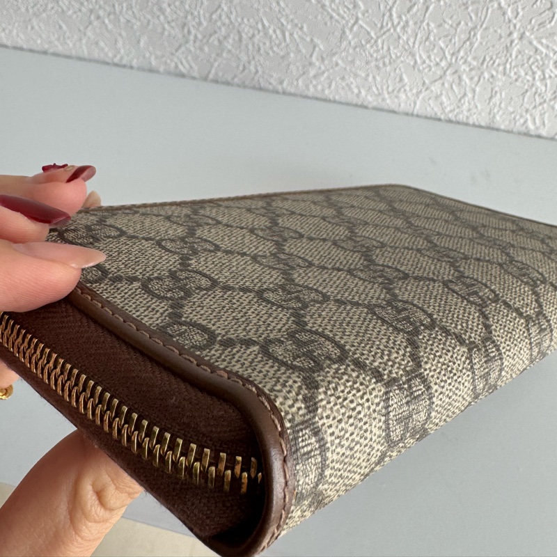 Gucci 咖pvc1955ㄇ拉長夾 好看😍😍-8