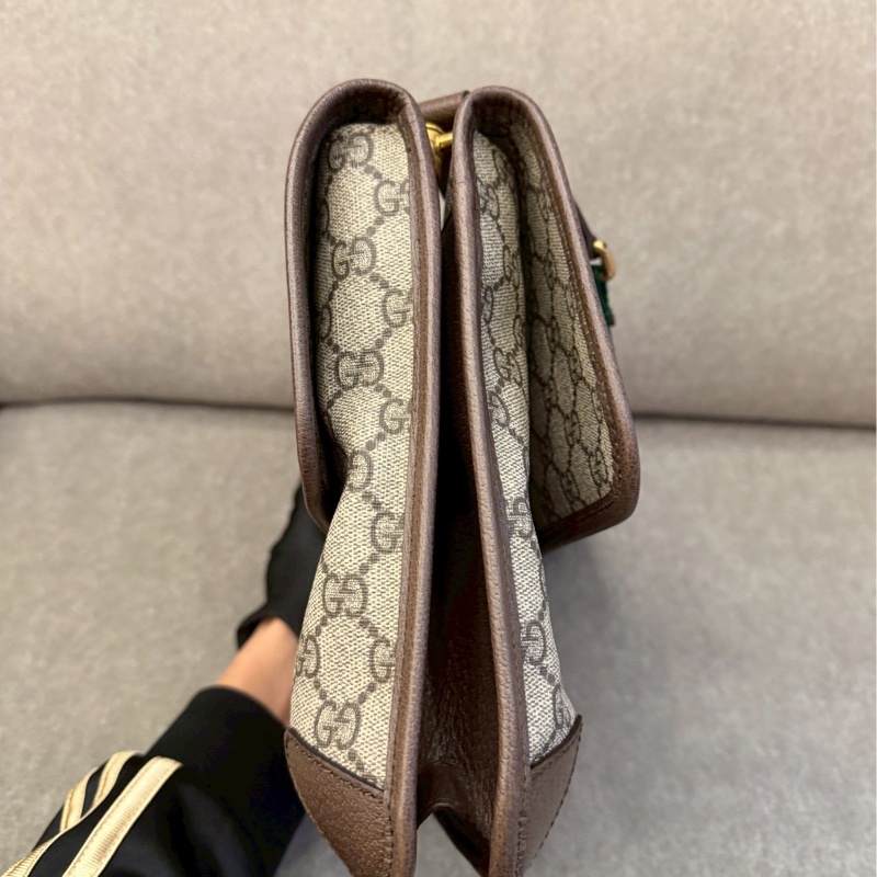 GUCCI雙層虎頭側背包-1