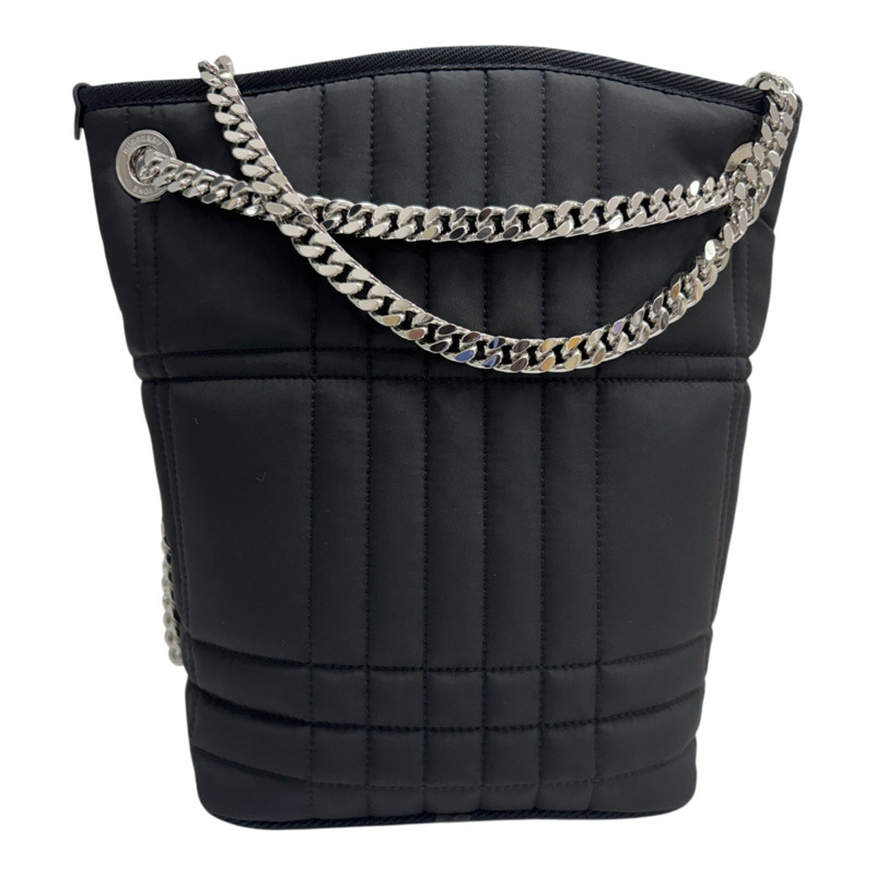 黑色 尼龍 Lola bucket bag 銀和 手提袋 【BURBERRY 巴寶莉】 80591451-2