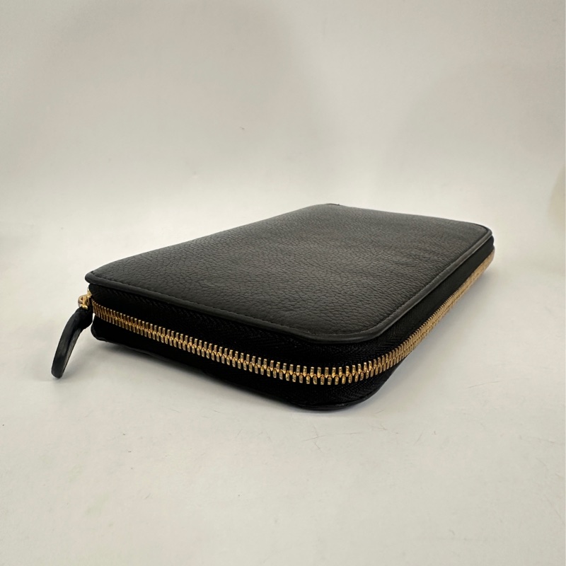 Balenciaga 黑牛皮12卡ㄇ拉長夾-4