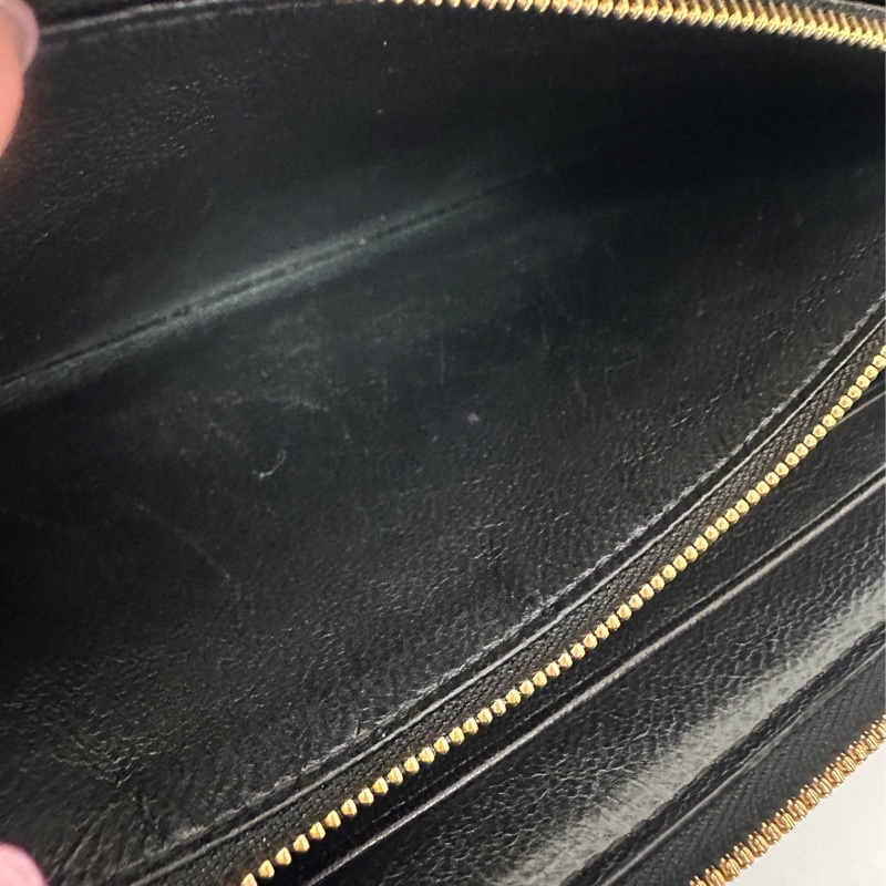 Balenciaga 黑牛皮12卡ㄇ拉長夾-9