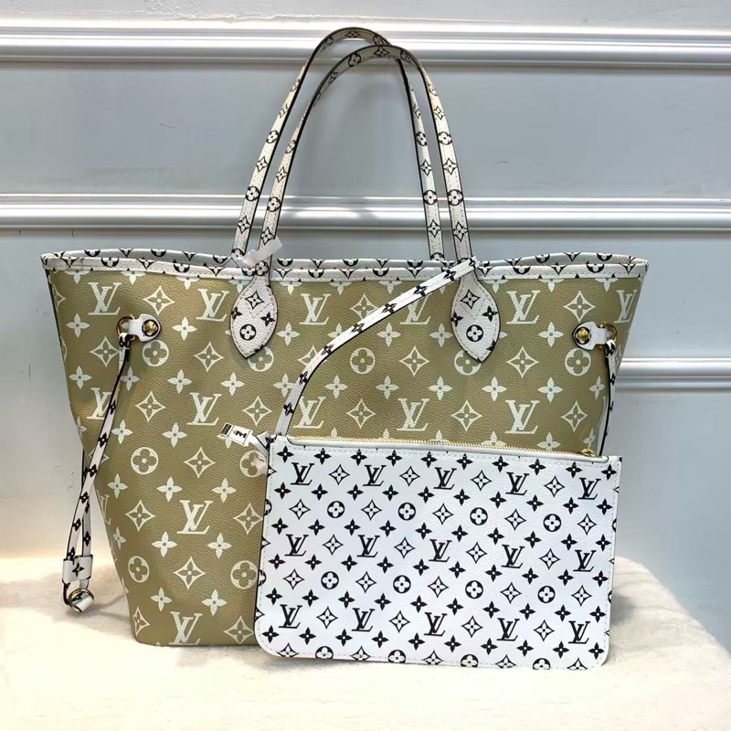 Lv neverfull mm雙拼色tote-2