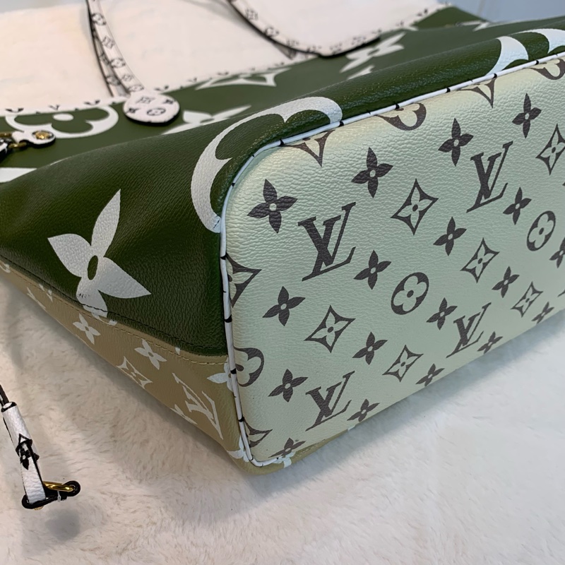 Lv neverfull mm雙拼色tote-8