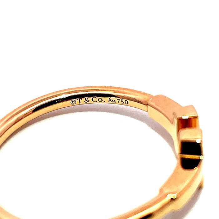 ＊奢華大道國際精品＊【J1195】TIFFANY 750 玫瑰金 TT 線圈戒指 13.5號-4