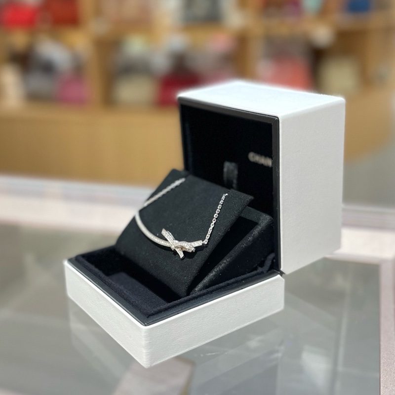 Chanel香奈儿Ruban蝴蝶结项链钻石项链-2