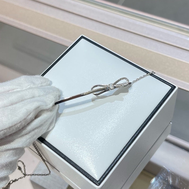 Chanel香奈儿Ruban蝴蝶结项链钻石项链-4