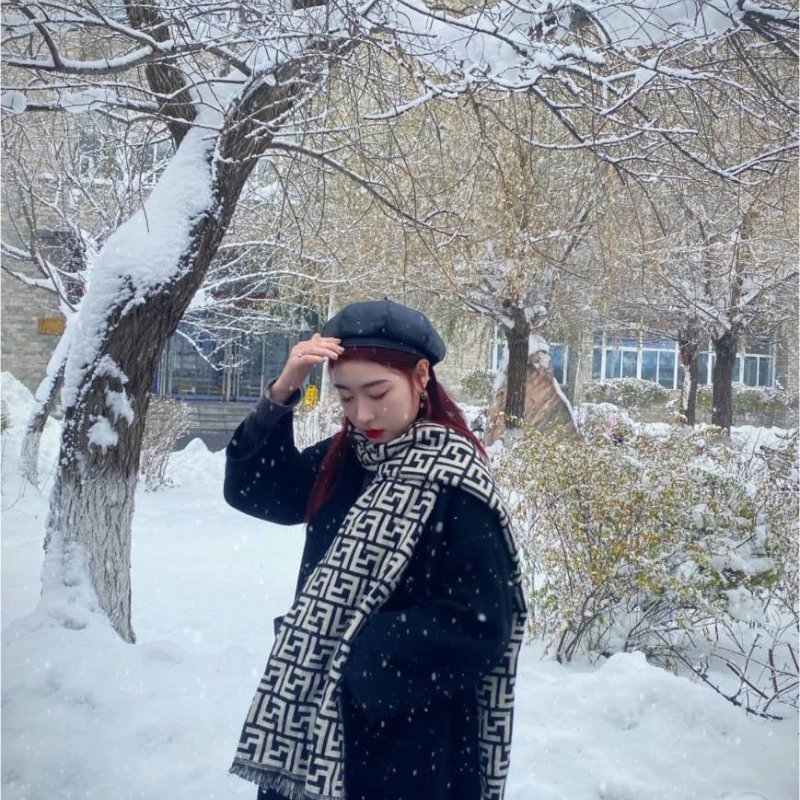 Fendi  芬迪 經典 滿版 好搭羊毛圍巾-4