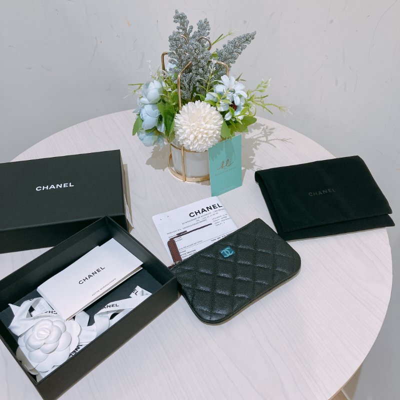 TK1952 Chanel 香奈兒迷你手拿包包 Mini O Case Pouch Caviar-11