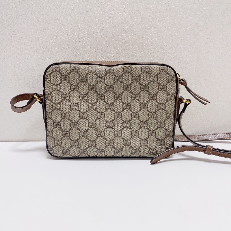 Gucci 1955 老花Horsebit 馬銜扣相機包肩背斜背包22.5x 17x 6.5 98新配件塵袋-7