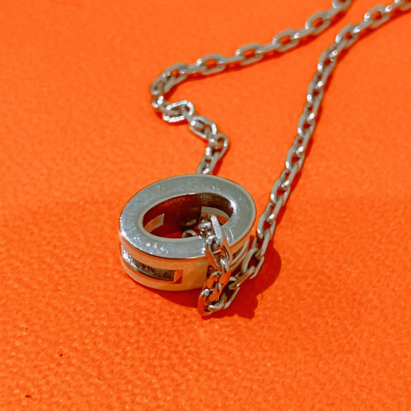 TK1953 Hermes 愛馬仕迷你H字項鍊 Mini Pop H Necklace Cream x PHW-3