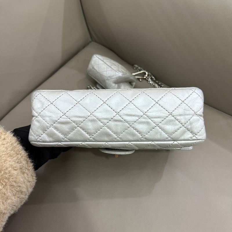 Chanel太空銀2.55小號子母包 24*14 98新配件塵袋-4