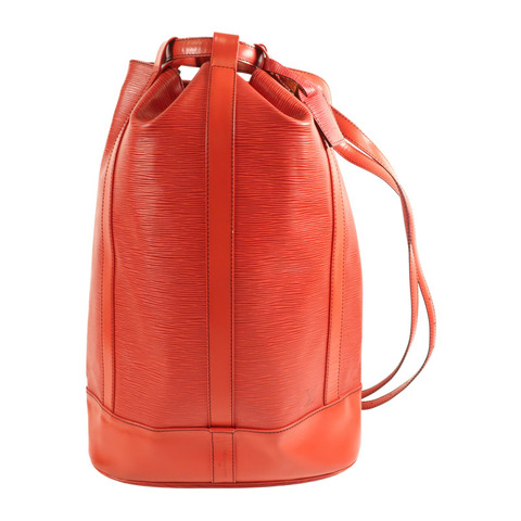 紅色 Epi 水波紋牛皮 Randonnee GM 肩背包【LOUIS VUITTON LV 路易威登】 M52357