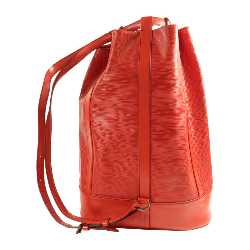 紅色 Epi 水波紋牛皮 Randonnee GM 肩背包【LOUIS VUITTON LV 路易威登】 M52357-3