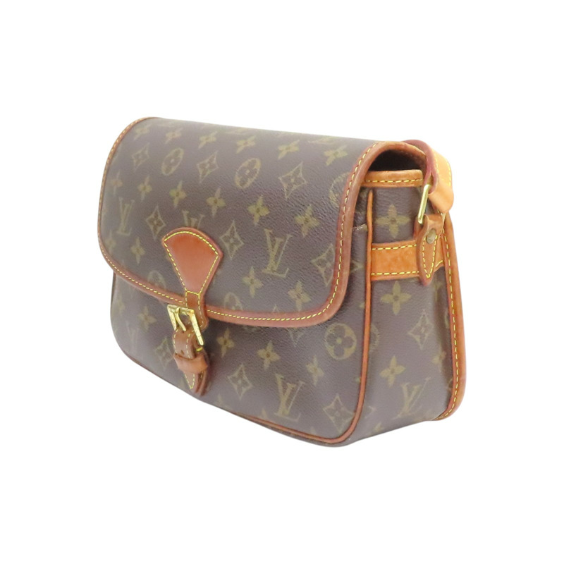 棕色 原花帆布 Sologne 肩背包【LOUIS VUITTON LV 路易威登】 M42250-2