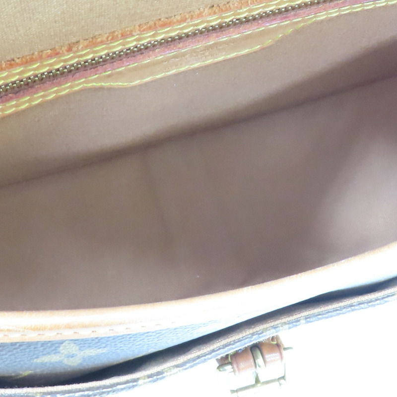 棕色 原花帆布 Sologne 肩背包【LOUIS VUITTON LV 路易威登】 M42250-6
