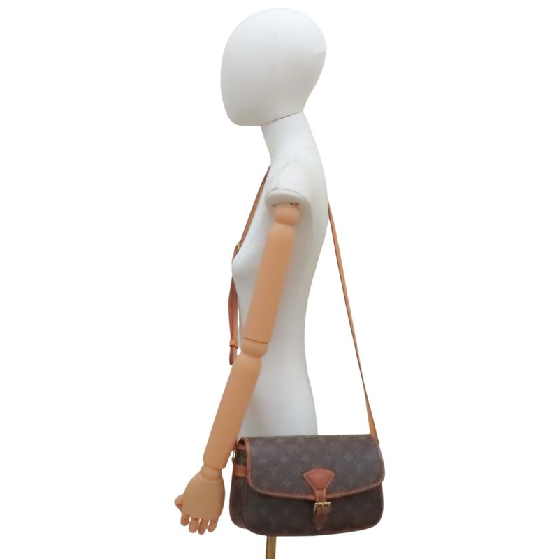 棕色 原花帆布 Sologne 肩背包【LOUIS VUITTON LV 路易威登】 M42250-10