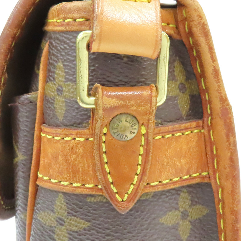 棕色 原花帆布 Sologne 肩背包【LOUIS VUITTON LV 路易威登】 M42250-16