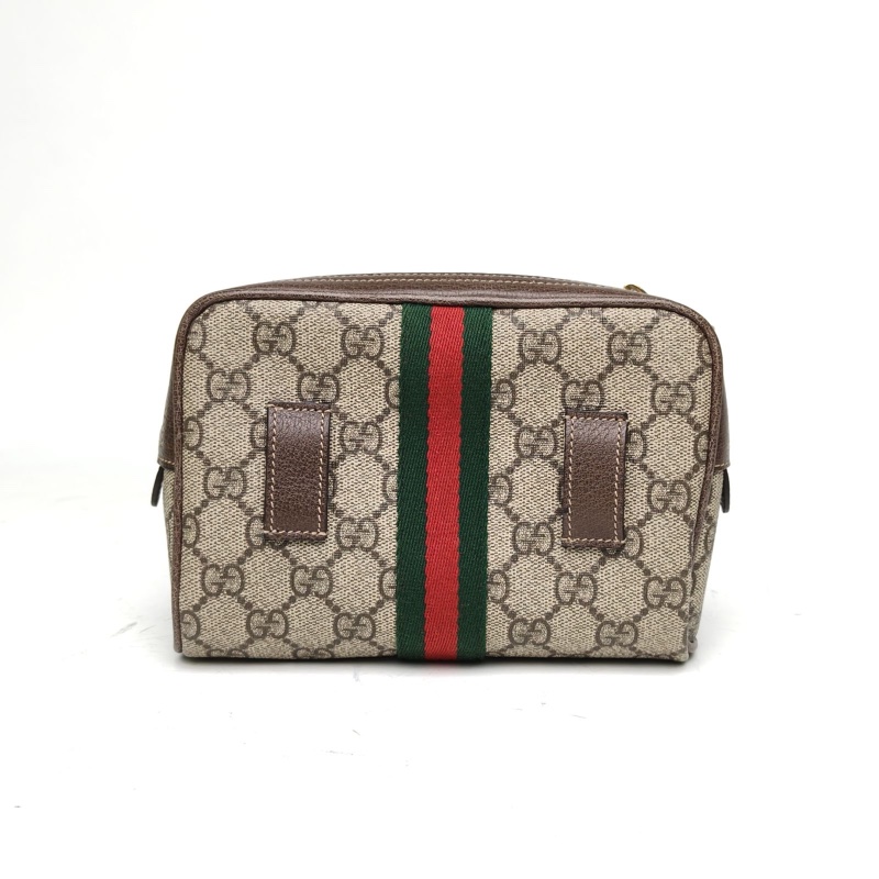 GUCCI 老花PVCOphidiaGG印花小號腰包-2