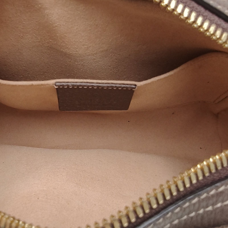 GUCCI 老花PVCOphidiaGG印花小號腰包-5