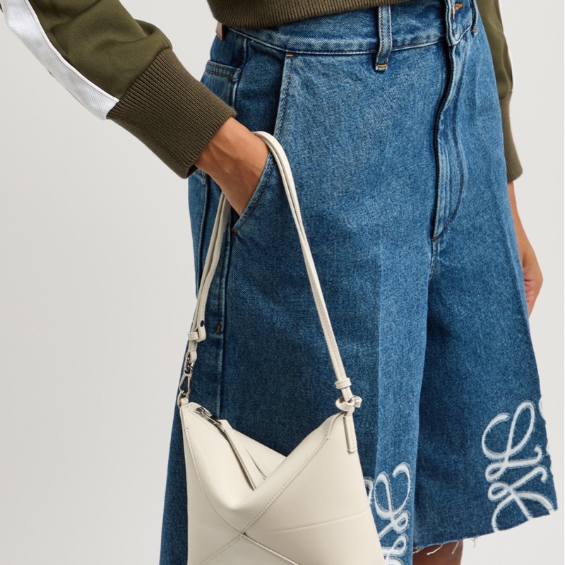 Loewe 女士 Puzzle Fold 皮革單肩包均碼碼17.5cm*6.5cm*15cm-2