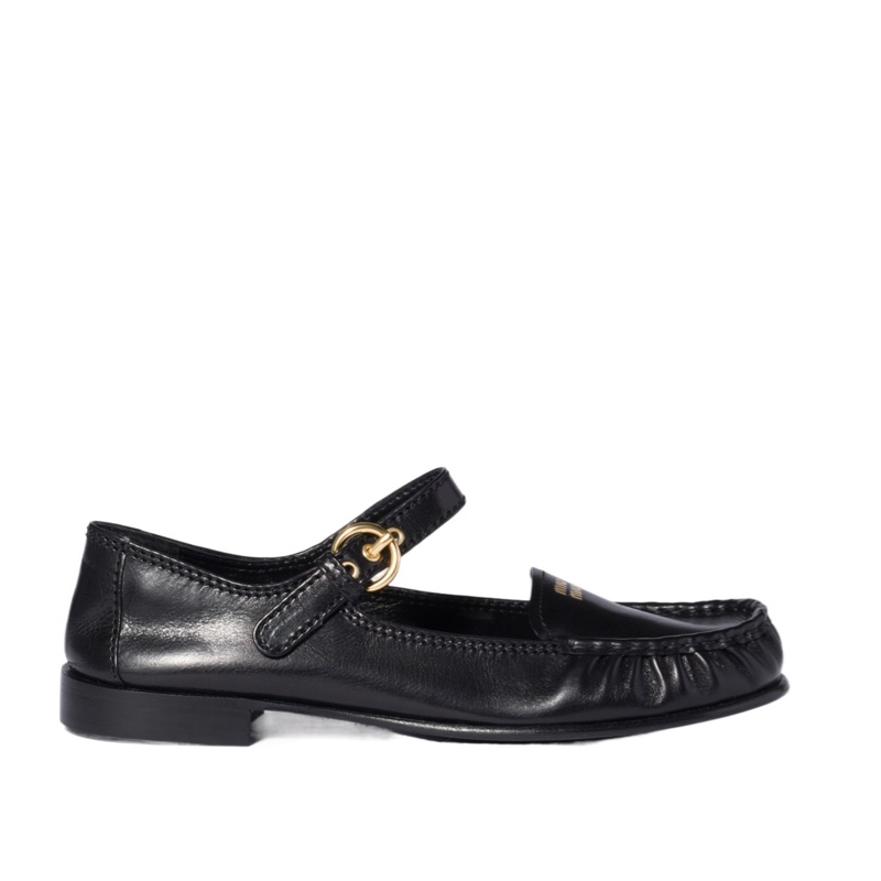 Miu Miu 女士 圓頭樂福鞋35 35.5 36 36.5 37 37.5 38 38.5 39 39.5 40 40.5 41碼跟高: 1.5cm-4