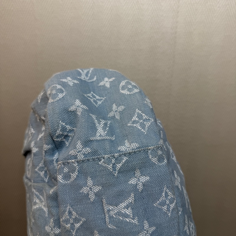 LV 藍丹寧布白Logo Daily GM手提肩背托特包M40492-16