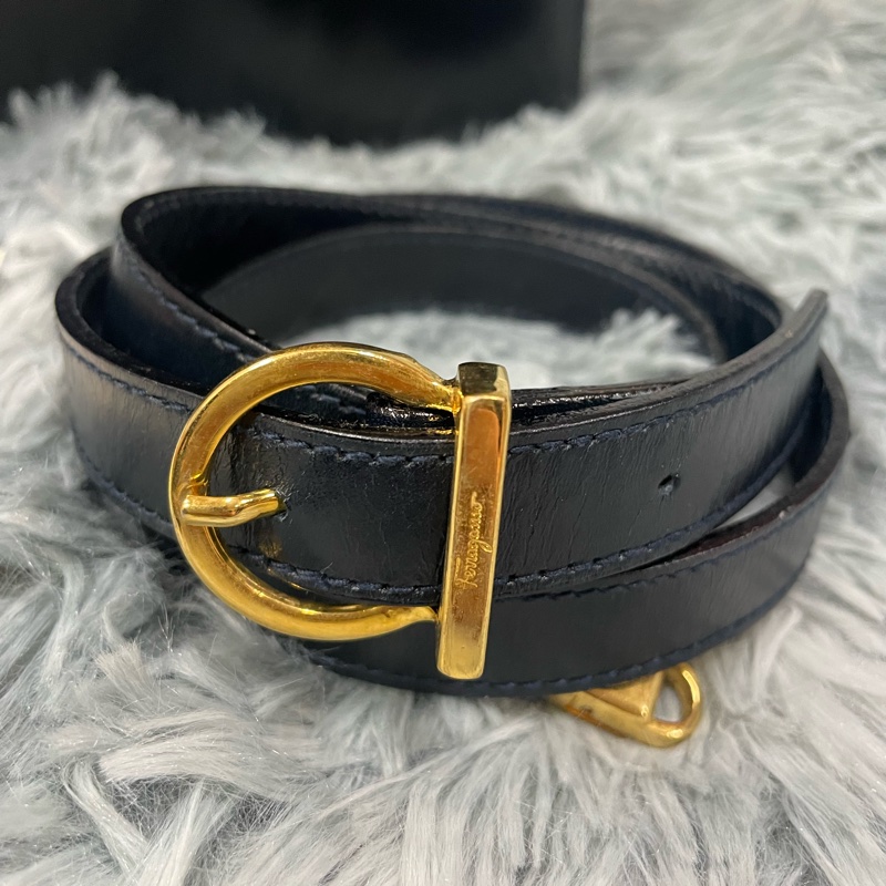 Ferragamo Museum Bag 黑金馬蹄扣手提/肩背包（愛馬仕平替）-18