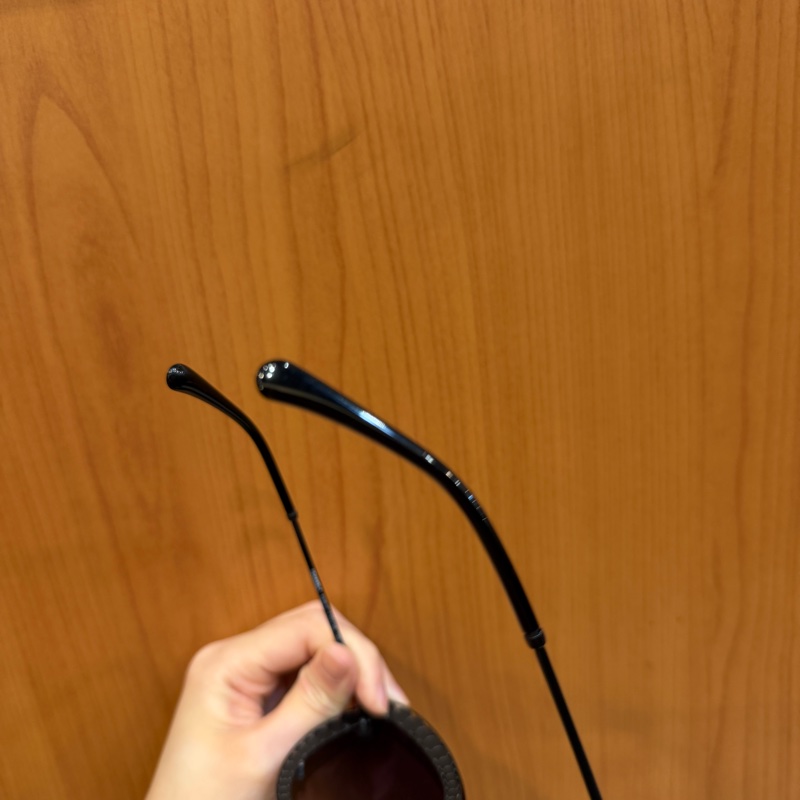 Chanel 黑色漸層鏡面珍珠飾邊太陽眼鏡-7