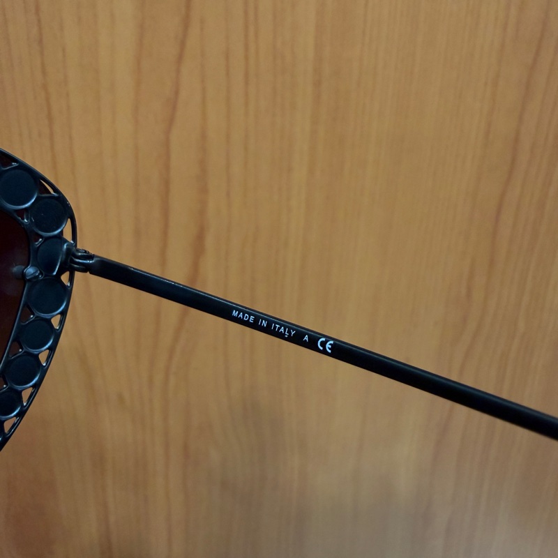 Chanel 黑色漸層鏡面珍珠飾邊太陽眼鏡-9