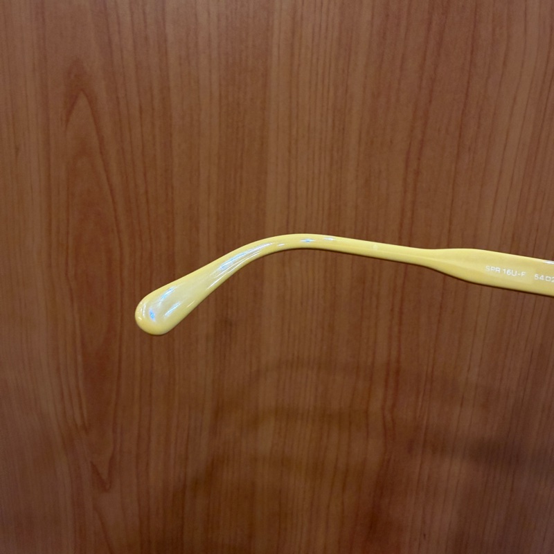 Prada 黑芥末黃膠框琥珀太陽眼鏡-8