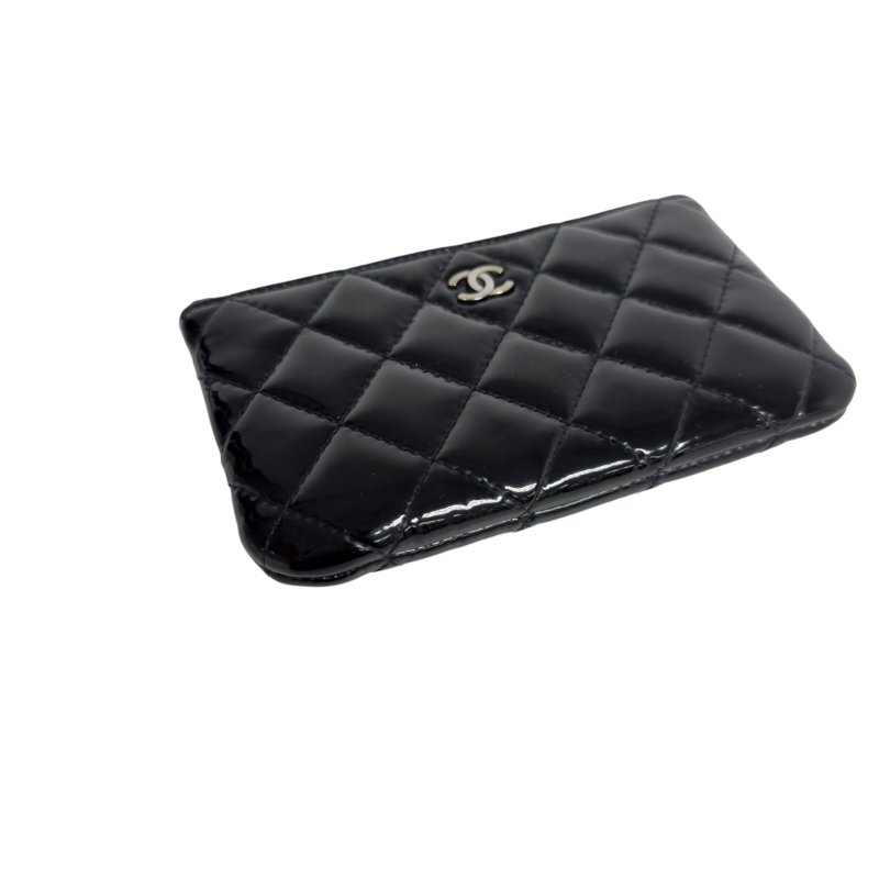 CHANEL CC 漆皮 拉鏈小包-5