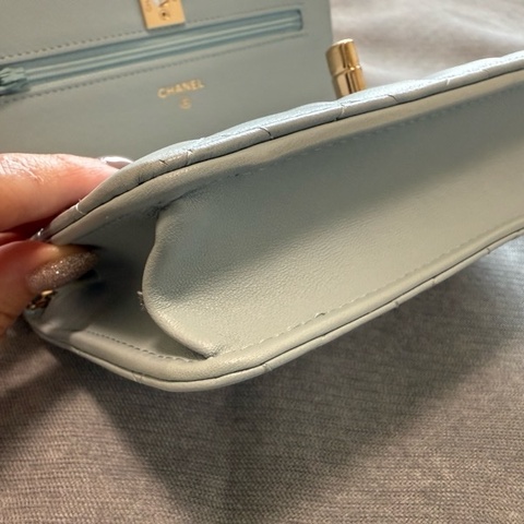 Chanel Trendy CC Woc 霧霾藍 有購證（影本）