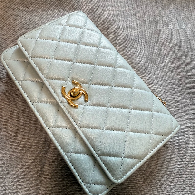 Chanel Trendy CC Woc 霧霾藍 有購證（影本）-0