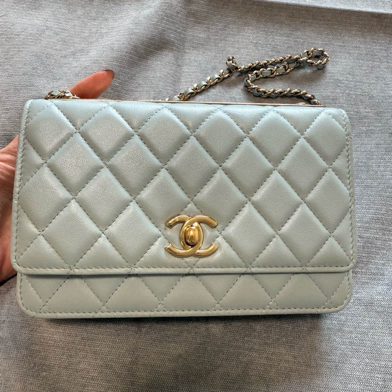 Chanel Trendy CC Woc 霧霾藍 有購證（影本）-2