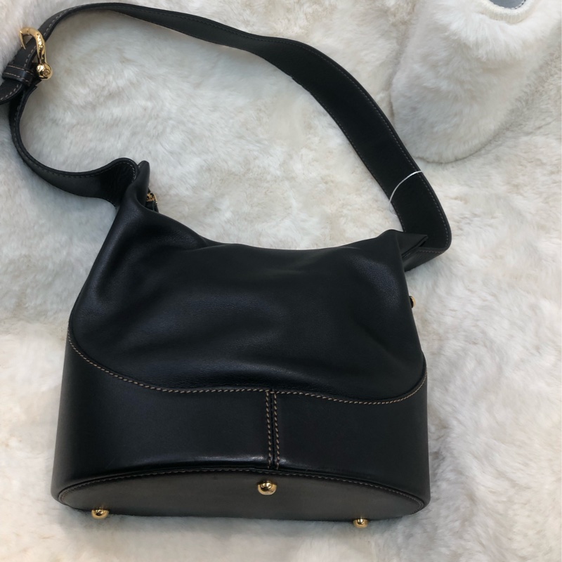 Loewe 黑色小拳師 Hobo 單肩袋 XC293-0