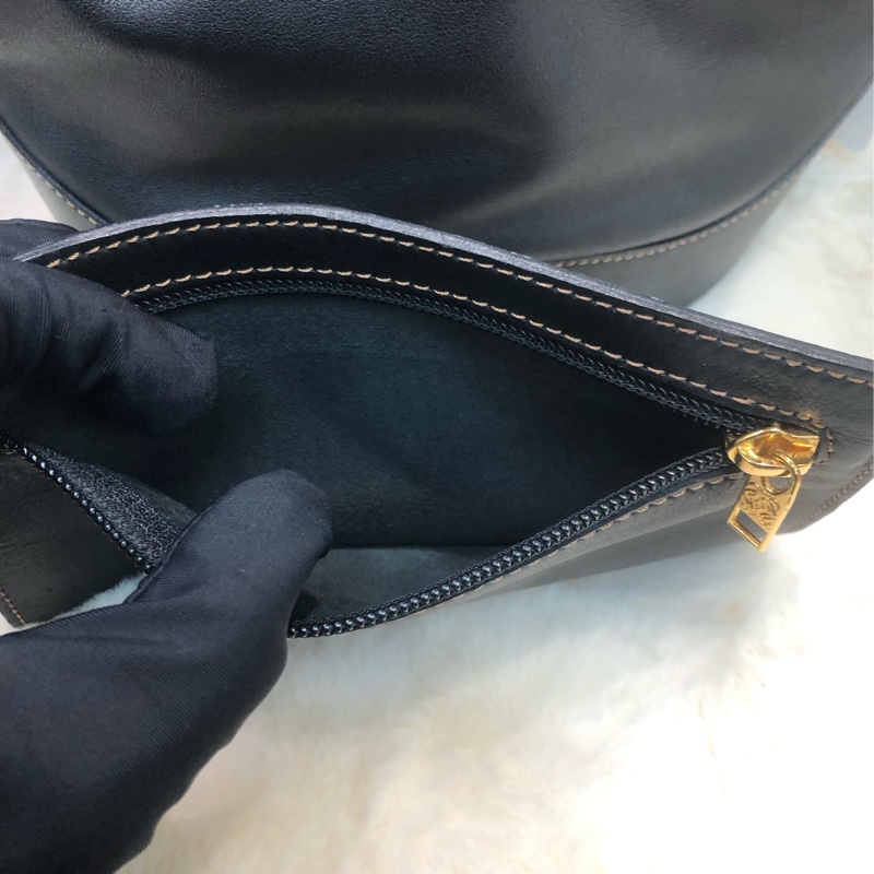 Loewe 黑色小拳師 Hobo 單肩袋 XC293-7